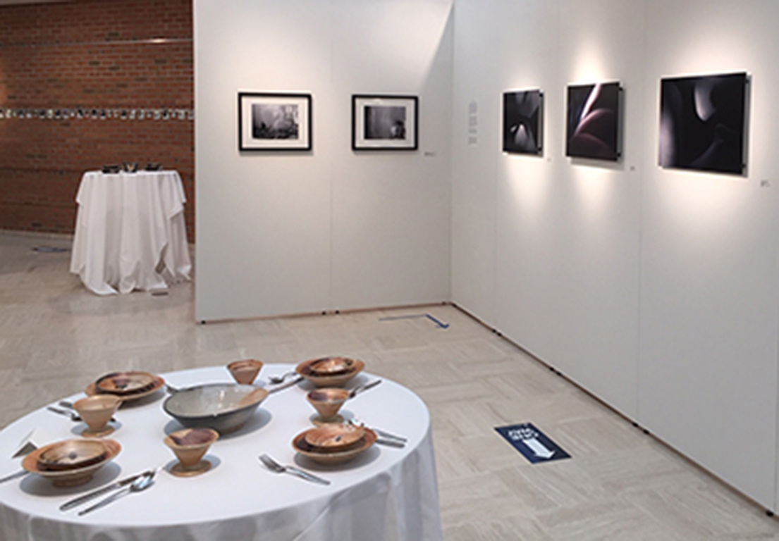 Installation view featuring Quinno, Huber, Vogelpohl